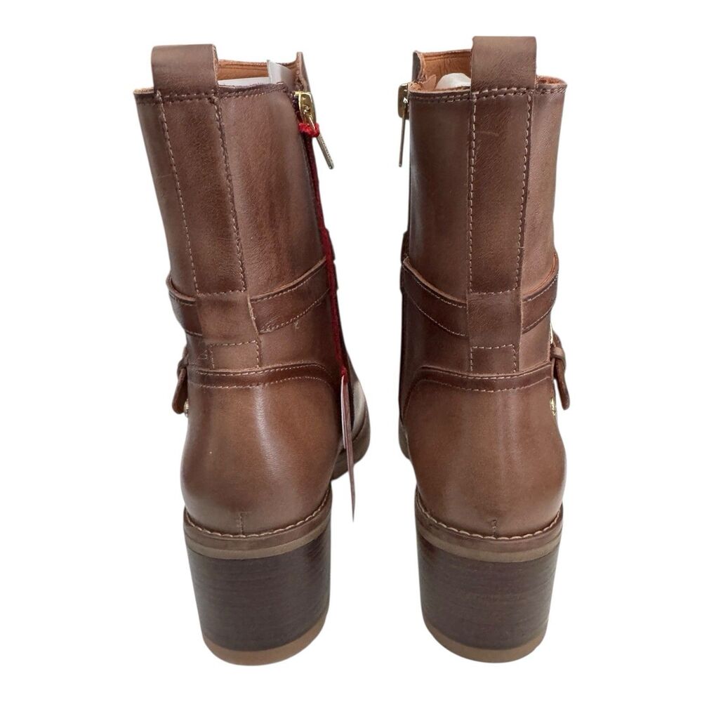 PIKOLINOS‎ Llanes High Ankle Boot With Heel Brandy EU 40/US 9-9.5 $230 W7H-8507 - Picture 6 of 8